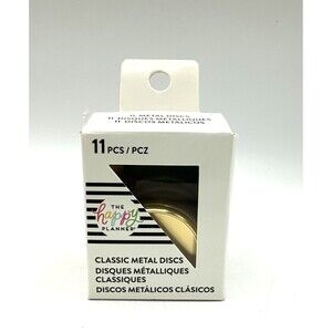 Happy Planner Classic METAL Discs Gold with Heart 11 Discs NEW SEALED